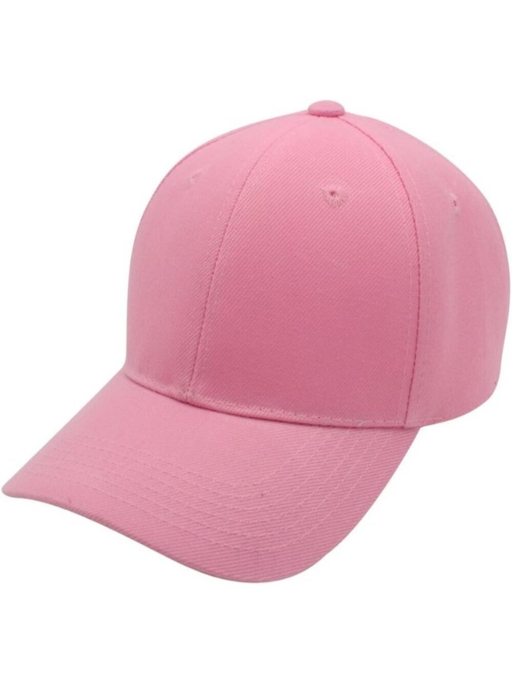 Unisex Light Pink Top Level Baseball Cap Classic Adjustable Plain Hat